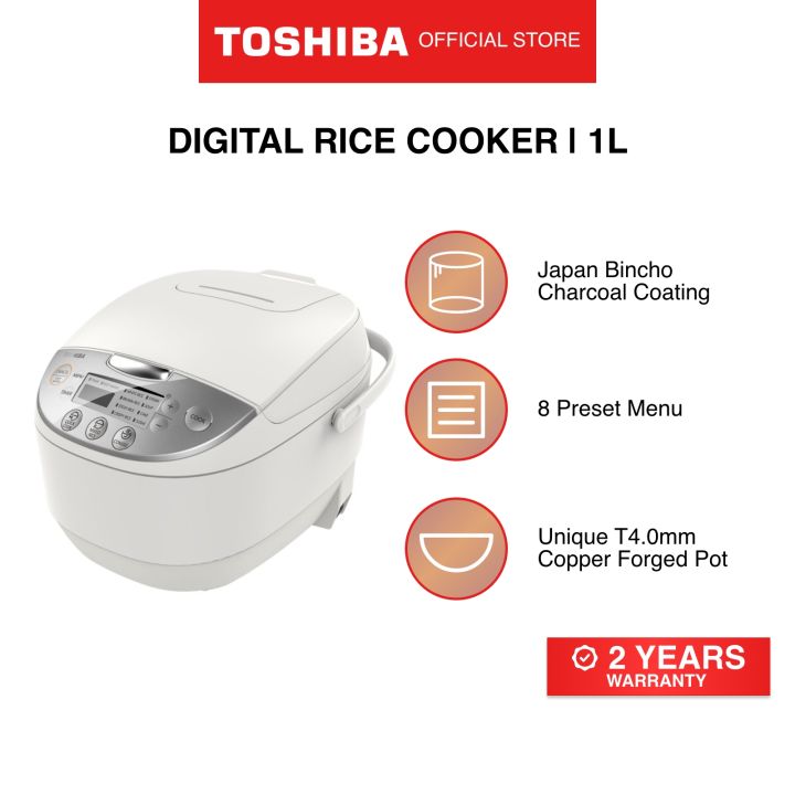 Toshiba 1.0L Digital Rice Cooker RC-10DR1NS