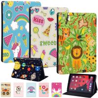 Cute Cartoon Tablet Case for IPad Air 4 10.9 2020 IPad 10.2 7th 8th Fold Stand Cover for Air 3 10.5 Air 1 2 9.7 5th 6th Mini 4 5 Cases Covers