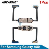 Aocarmo 1Pcs หันหน้าไปทางด้านหน้าด้านหลังกล้องหลักโมดูลสายดิ้นสําหรับ Samsung Galaxy A80 805F ส่วนซ่อม