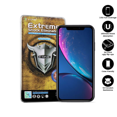 Apple iPhone XR X-One Full Coverage Extreme Shock Eliminator ( 3rd 3) Clear Screen Protector