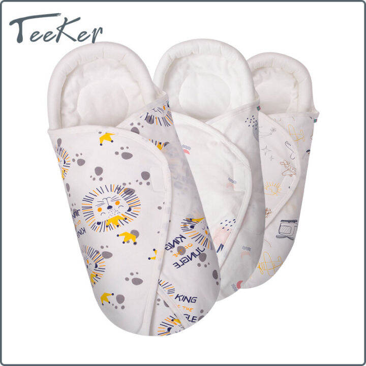 [Teeker]Newborn Baby Swaddle Wraps Cotton Four Seasons Sleeping Bags