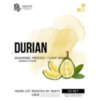 กาแฟคั่วพิเศษ ทุเรียน ชนิดเมล็ด Agape MicroLot  Durian Falvor  ขนาด 50 กรัม