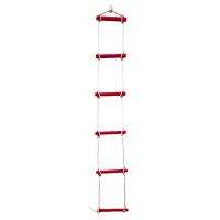 Kids Rope Ladder, Outdoor Plastic Rungs PE Rope Ladder for Boys Kids, Climbing Ladder Toy Exercise Equipment