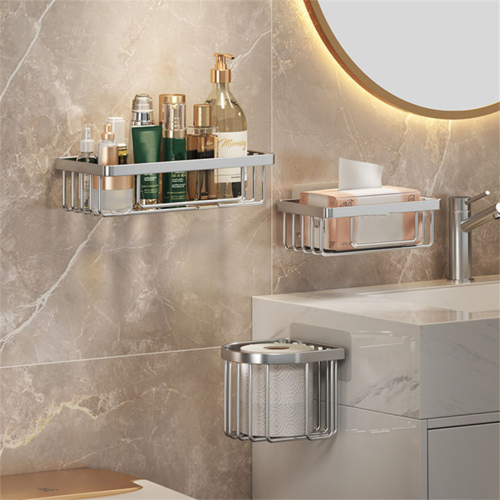 punch-free-shower-holder-shelf-aluminum-wall-mounted-shelves-for-bathroom-wall-mounted-bathroom-organizer-no-drill-shower-storage-punch-free-bathroom-shelves
