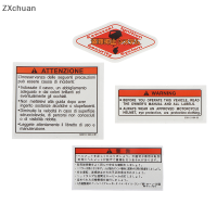 ZXchuan 4pcs รถจักรยานยนต์ decals Fuel Tank Cap ป้ายรูปลอกคำเตือนป้ายโลโก้สติกเกอร์