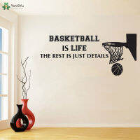 Basketball Quotes Wall Decal Basket Stickers Sports Decor For Teenager Room Basketball Is Life The Rest Is Just Details QQ399