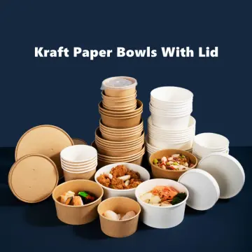 Soup Cups with Lids 26 oz | To Go Soup Containers with Lids [50 Sets] |  Disposable Soup Bowls with Lids | Ice Cream Containers