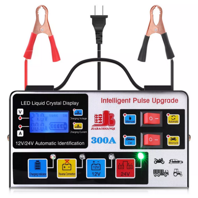 หม้อแปลงชาร์จแบตชาร์จได้เร็ว30นาที  ชาร์จเต็มหยุดอัตโนมัติ เหมาะกับรถทุกประเภท แบตเตอรี่รถยนต์12v24vเครื่องชาร์จ ที่ชาตแบตเตอรี เครื่อ