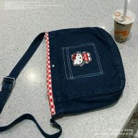 【CW】 New shoulder bags Students Denim Female Large Capacity Crossbody Ins Y2k Accessories