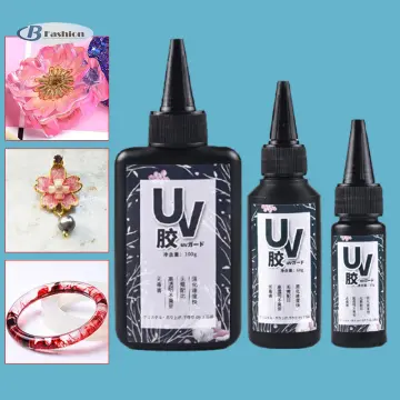 Hard UV Resin Glue Crystal Clear Ultraviolet Curing Epoxy Resin UV Glue  Solar Cure Sunlight Activated DIY Jewelry Making Tools