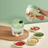 4 In 1 Handheld Electric Vegetable Cutter Set Multifunctional Food Processor  Slicer Kitchen Grater Portable Wireless Chopper