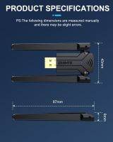 Zexmte 150เมตร USB บลูทูธ5.1ดองเกิ้ลอะแดปเตอร์ฟรีไดร์เวอร์อะแดปเตอร์บลูทูธเครื่องรับสัญญาณเสียงแบนด์คู่สำหรับ Win 10/11