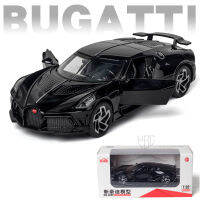 132ล้อแม็ก D Iecast รถของเล่นรุ่น Bugatti La V Oiture Noire กีฬายานพาหนะรุ่น4ประตูดึงกลับรถเสียงซูเปอร์รถของเล่นเด็ก