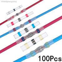 ♠ 50/100pcsSoldering Thermal CasingWaterproofSolder Seal Heat Shrink Butt Wire Connectors Terminals Electrical Copper with Glue