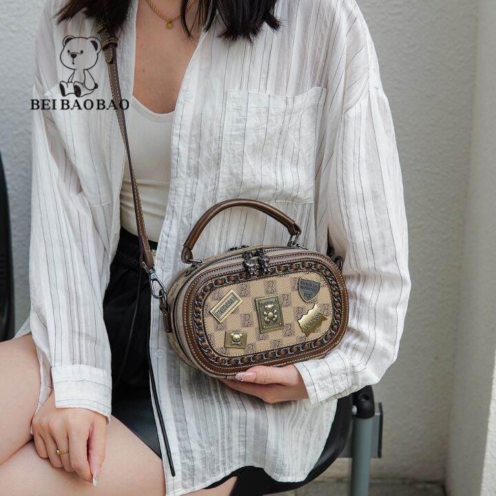 กระเป๋าผู้หญิงทรงรีของผู้หญิง2023แฟชั่นใหม่ไหล่เก่า-crossbody-ขนาดเล็ก