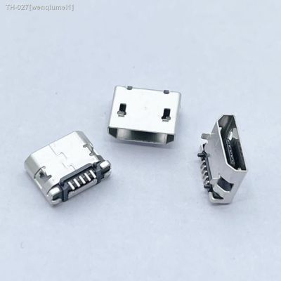 ☂♝✢ 100pcs micro USB 5pin 5.9mm DIP2 no side B type Flat mouth without curling side Female Connector For Mobile Phone Mini USB
