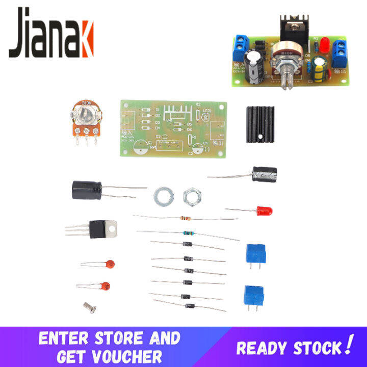 Adjustable Regulated Power Supply Kit, Adjustable Voltage Kit Output