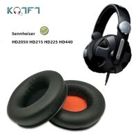 KQTFT แผ่นรองหูสำหรับเปลี่ยน1คู่สำหรับ Sennheiser HD205II HD225 HD215 HD440ฟองน้ำชุดหูฟังที่ปิดหูเบาะถ้วย