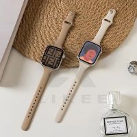 ใหม่ สายนาฬิกาข้อมือ ซิลิโคนนิ่ม แบบบาง สีแคนดี้ สําหรับ iwatch 49 มม. 45 41 44 40 38 42 watch series 8 7 6 5 4 3 2