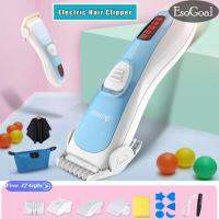 แบตตาเลี่ยน ปัตตาเลี่ยน ตัดผมเด็ก ไร้สายBaby Hair Clippers Waterproof Trimmer USB Rechargeable Haircut Silent Electric Groomer Remover Shaver Razor for Infant Adult with Professional Hairdressing Tools