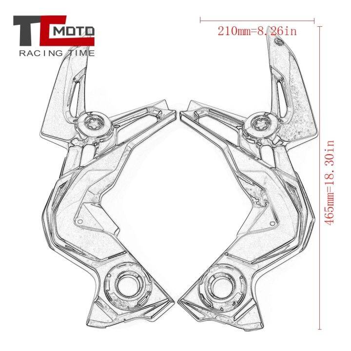 ฝาครอบด้านข้างแผงโครงกระจังหน้ารถอุปกรณ์เสริมรถจักรยานยนต์2020-2021-z900สำหรับ-kawasaki-z900-z-900-2020-2021
