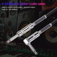 【YF】 Lead Audio Video Cable Adapter Aux 6.5mm Guitar Straight Male to Right Angle Mixer Amplifier Wire