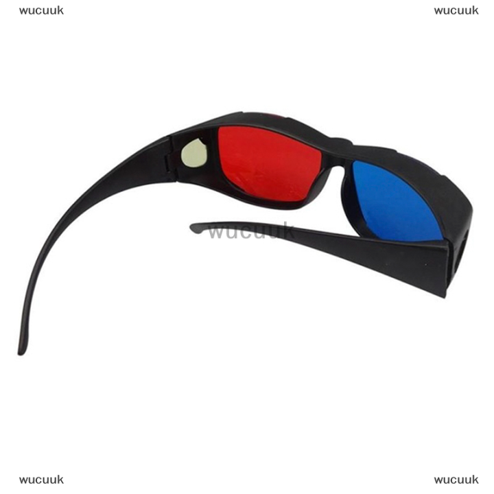 wucuuk-red-blue-3d-แว่นตากรอบสีดำสำหรับมิติ-anaglyph-tv-movie-dvd-game