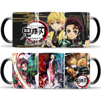 1Pcs New 350mL Demon Slayer Heat Temperature Sensitive Coffee Mug Color Changing Cartoon Anime Mug Creative Tea Milk Ceramic Cup