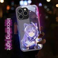 เคส TPU ไฟเรืองแสง Realme C55 11 10 9 8S 7 4G 5G 6 5 5i 6i C3 Pro V20ไฟ LED ส่องสว่าง V15 V13 V5 X50 X7 Q5i Q5 Q3S Q3 Genshin Keqing