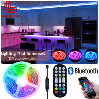 RGB LED Strip Bluetooth USB Lights 5V LED Bedroom Decorations 5050 LED Bar Tape for Backlight Room Lighting for Living Room