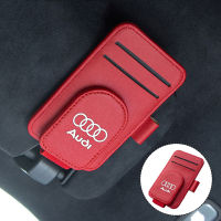 แว่นตากันแดดสำหรับกระบังแสงตัวหนีบหลายฟังก์ชันเหมาะกับรถ Audi A3 A4 A5 A6 A7 A8 Q3 Q8 Q7 Q5