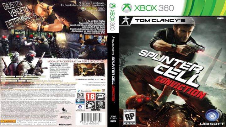 Tom Clancy's SPLINTER CELL Conviction Vintage Xbox 360 