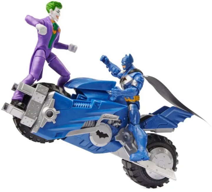 SPIN MASTER Batcycle Joker vs. Batman DC Comics The Caped Crusader  Exclusive Action Figure Set | Lazada PH