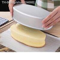 ✐❍ yizhan224080 Oval panelas antiaderente molde de bolo aço carbono pão cheesecake pan cozimento torta estanho bandeja bakeware ferramenta acessórios