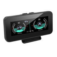 รถเข็มทิศในตัว LED Inclinometer มุมยานพาหนะกลางแจ้งเครื่องมือวัดอัตโนมัติลาดเมตรระดับความแม่นยำสูงวัดอุปกรณ์เสริม