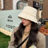 ♗ summer korean fisherman hat for women Simplicity casual bucket cap black Thin and breathable sun visor cap