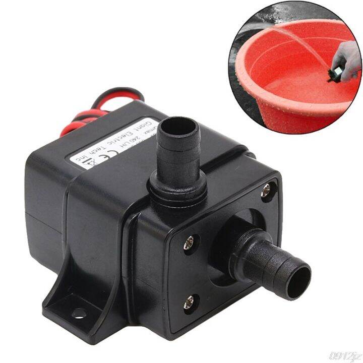 dc12v-ขนาดเล็ก240l-3ม-ชม-c93u-ปั๊มน้ำมอเตอร์กันน้ำไร้แปรงถ่าน