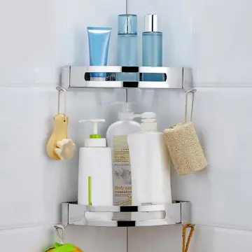 3M Command Bath Accessories Corner Caddy / Shower Caddy / Soap Dish With  Large Strips & Alcohol Wipes