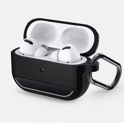Carbon Fiber Earphone Case For AirPods Pro 2 2nd Generation 2022 Case Protective Cover for Airpods 3 Pro 2 3rd Case with Hook