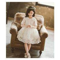 2022 Summer New Style Childrens Dress Clothing Gauze Skirt Western Girl Short-Sleeved Princess 6058-