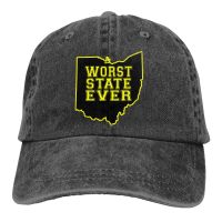 Ohio Sucks Worst State Ever T Baseball Cap cowboy hat Peaked cap Cowboy Bebop Hats Men and women hats