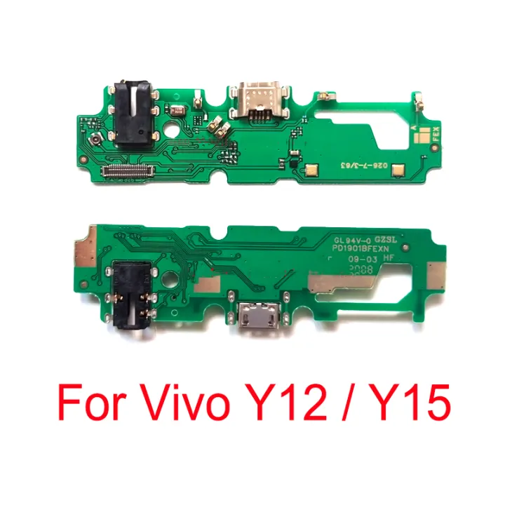 แท่นชาร์จ USB บอร์ดพอร์ตสายเคเบิลยืดหยุ่นสำหรับ Vivo Y12 Y15พอร์ตชาร์จ