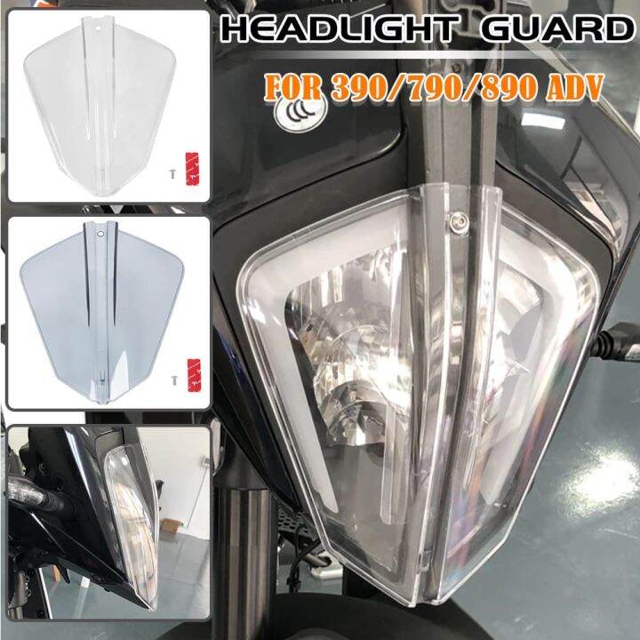 Allotmark Motorcycle Front Headlight Protector Head Light Lens Shield