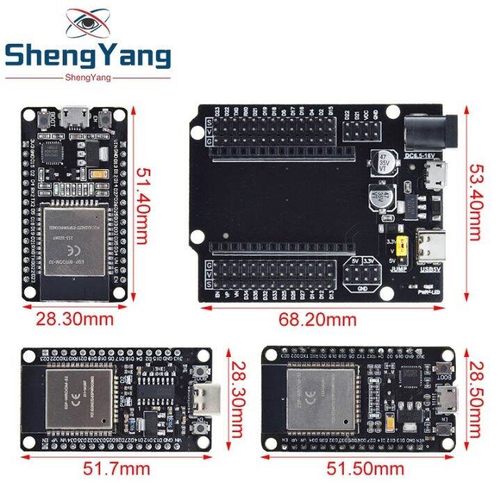 yf-esp32-development-board-type-c-usb-ch340c-wifi-bluetooth-ultra-low-core-esp32-devkitc-32-esp-wroom-32-expansion