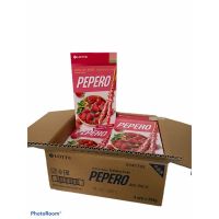 [ราคาพิเศษ] PEPERO Strawberry !! รส สตรอว์เบอร์รี่.. สีชมพู 1ลัง/บรรจุ6กล่อง48ชิ้น 296g ส่ง ยกลัง!!   KM9.3832⚡โปรโมชั่นพิเศษ⚡