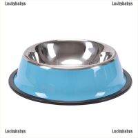 COD√☆ Stainless Steel Dog Bowls Food Water Feeder For Cat Puppy Dog Feeder Bowls