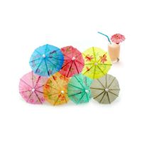 ส่งด่วน! ร่มค็อกเทล 10 ซม. แพ็ค 100 ชิ้น Mini Umbrella Cocktails Pick 10 cm x 100 pcs สินค้าราคาถูก พร้อมเก็บเงินปลายทาง