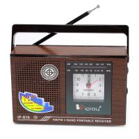 เครื่องเล่นวิทยุ AM/FM  รุ่น IP-810 (20)  มีนาฬิกาในตัว(Brown) ip-810 20