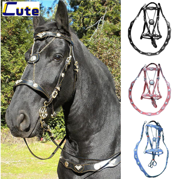 Fashion Leather Bridle Head Equestrian Horse Equipment Horse Halters