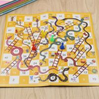 N0HA 5set Board Game Snake Ladder Flight Chess Parent-child Interactive Family Party Games Snakes Ladders Toy Gifts Board Games